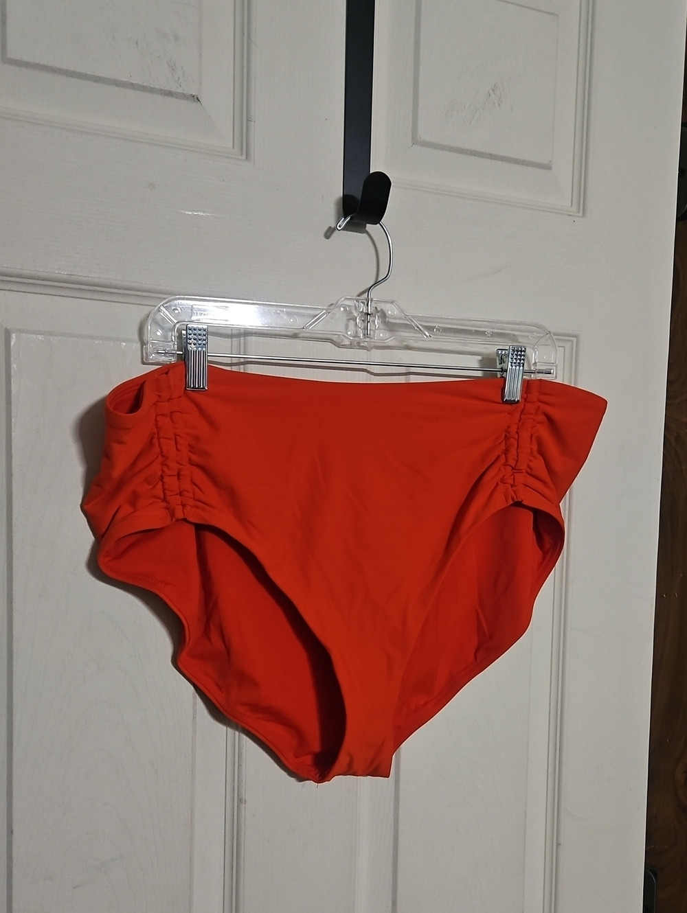 CALIA Women's Adjustable Tie Front Swim Bottoms: FRESH RED: NEW WITH TAGS: XXL
